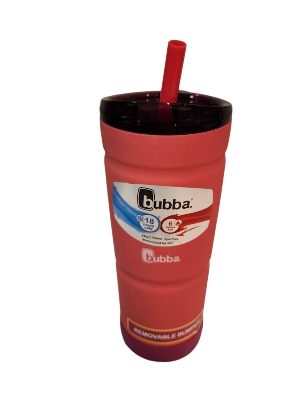 Bubba 24 oz. Envy Insulated Stainless Steel Tumbler with Straw - Electric Berry